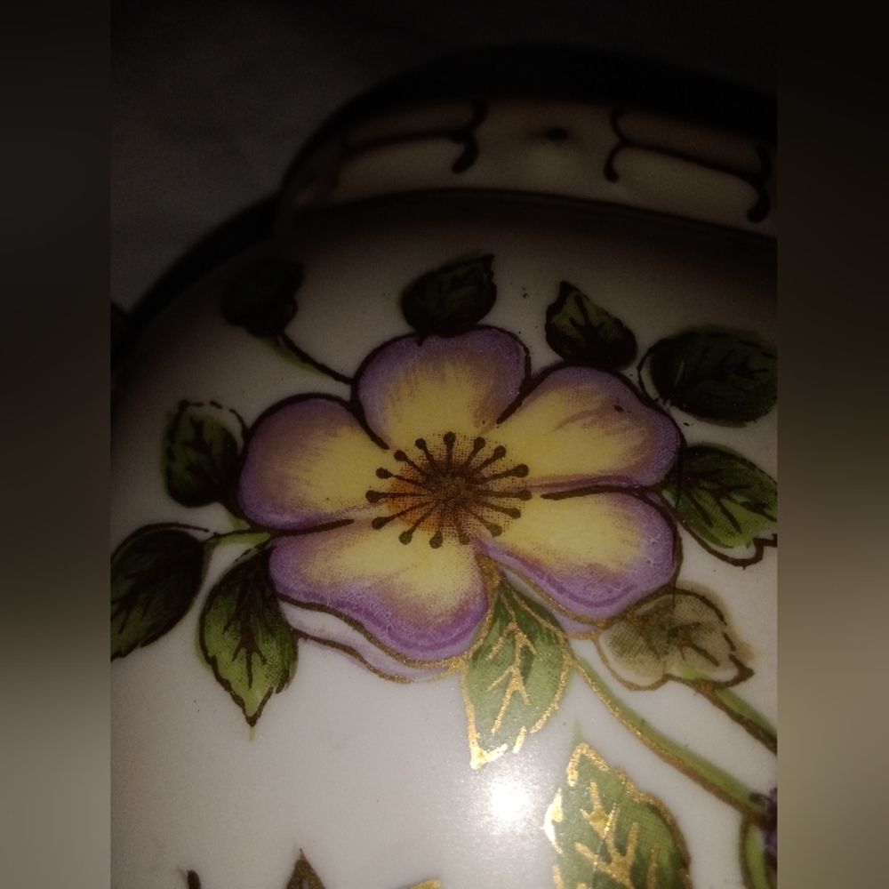 Vintage Floral Butterfly Bird Wall Pocket Ardalt Japan - Picture 9 of 12